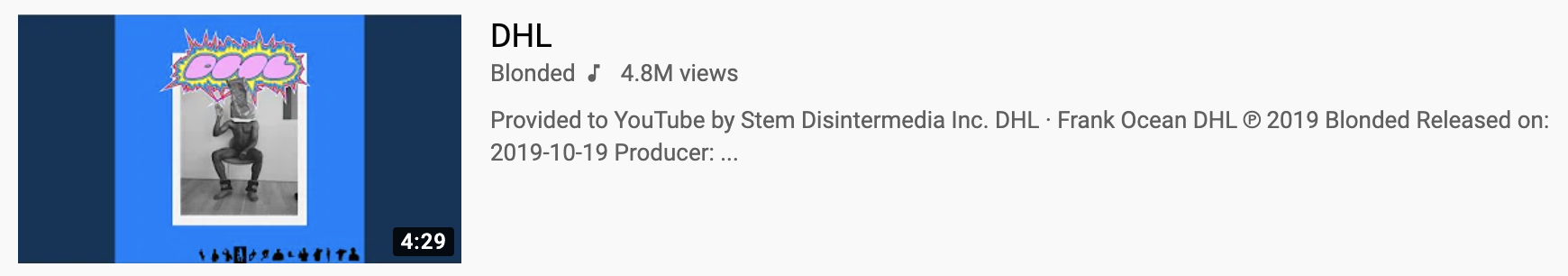 Example of shortest video title